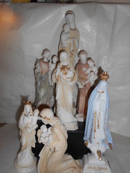 statuettes saintes en albâtre